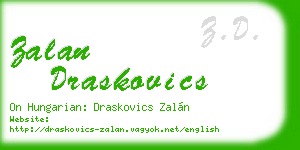zalan draskovics business card